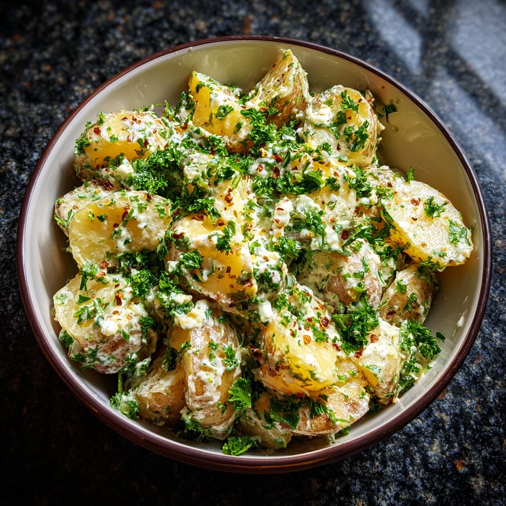 Zesty Garlic Potato Salad