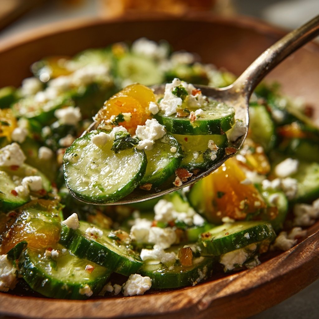 Chilled Cucumber Feta Medley