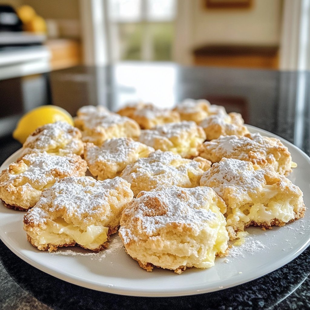 Zitronen Daumenplätzchen