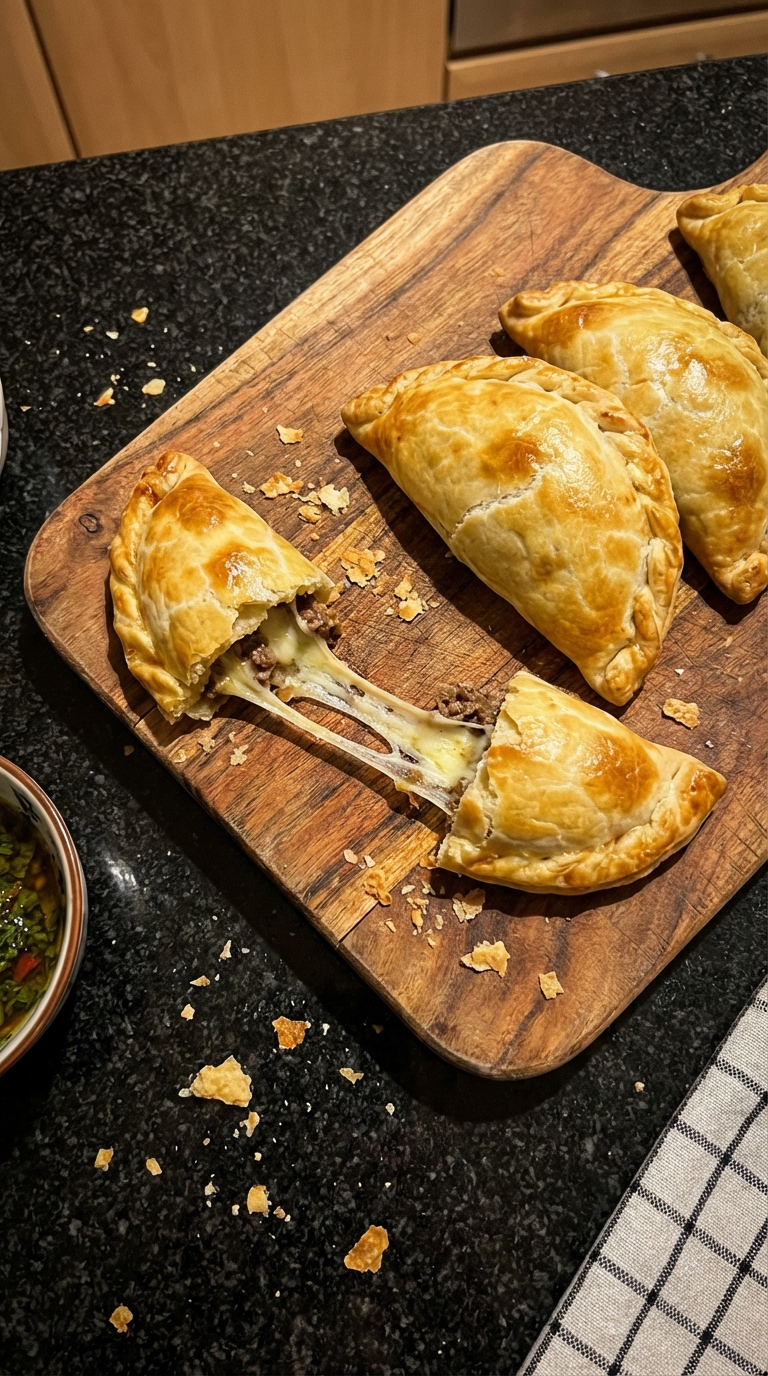 Gebackene Rind Käse Empanadas