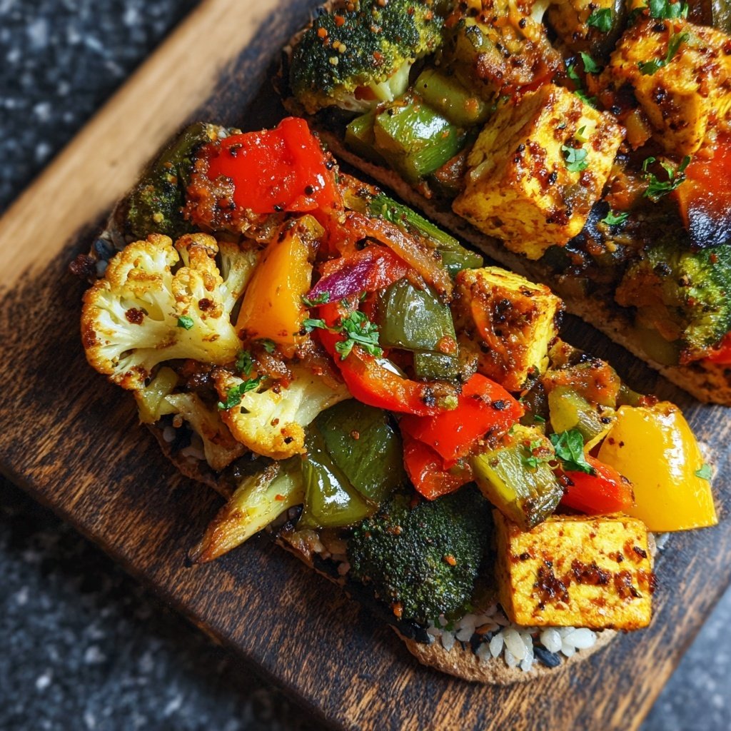 Blechgericht Mit Tofu Gemüse