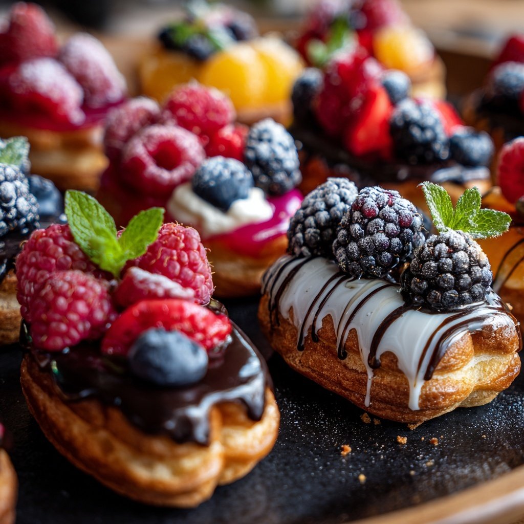 Schnelle Dessert-Teller für Feste