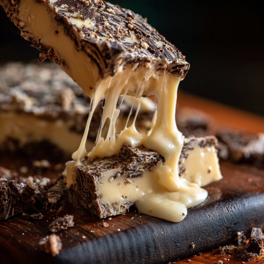 Minzschokolade Hüttenkäse Rinde