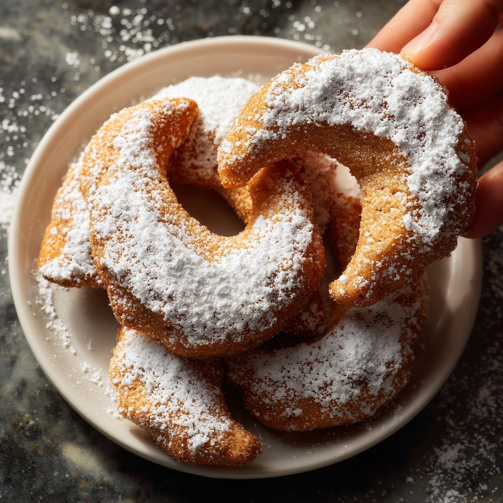 Buttrige Vanillekipferl mit Puderzuckerhaube​