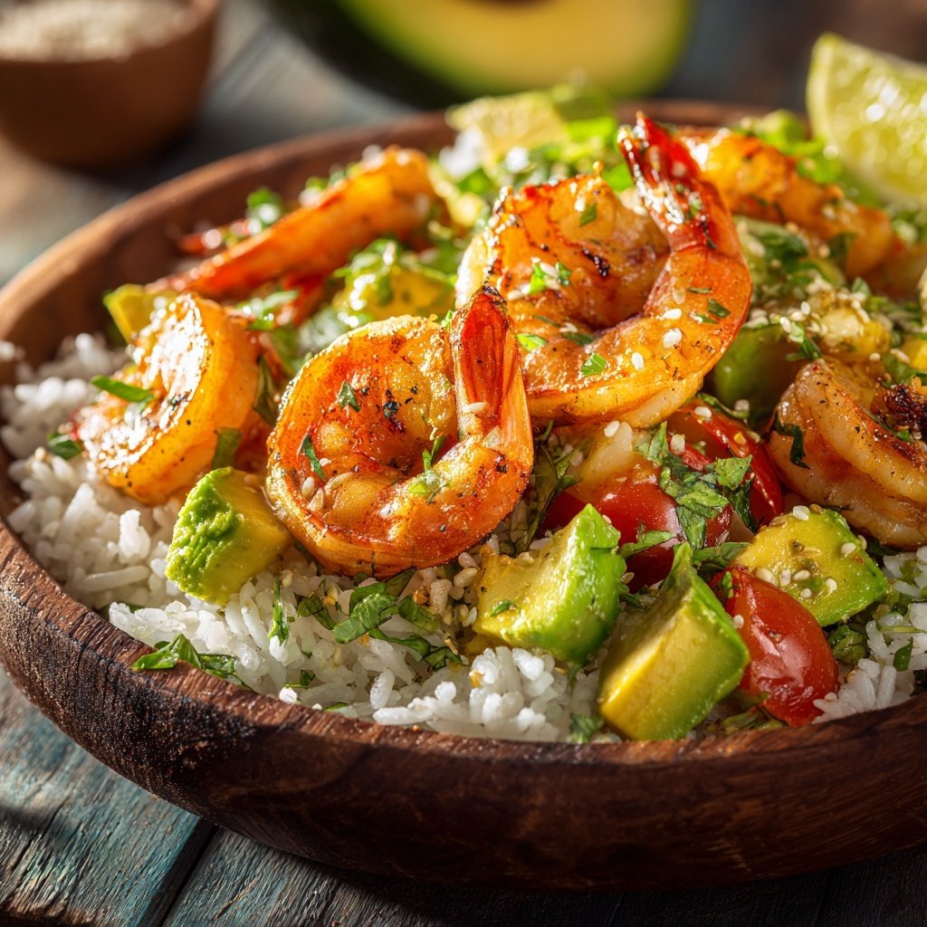 Garnelen und Avocado Vorspeisen Platte