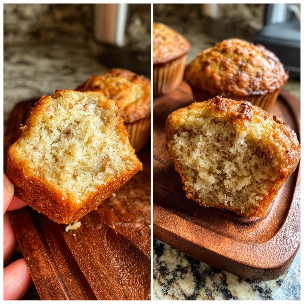 Haferflocken Bananen Muffins am Nachmittag