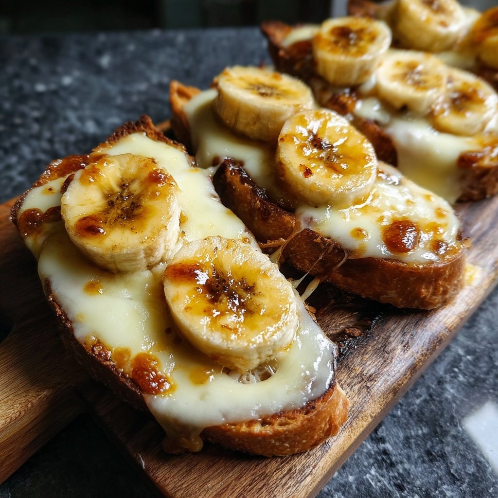 Raclette Dessert Pfännchen mit Banane