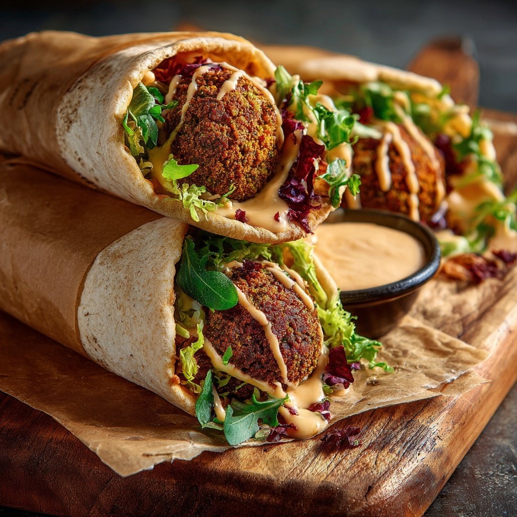 Mediterrane Falafel Wraps
