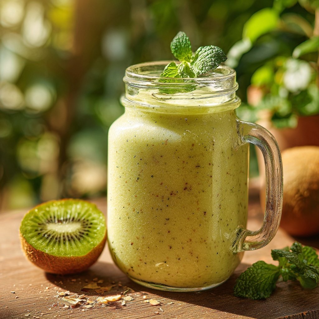 Kiwi- und Vanille-Smoothie