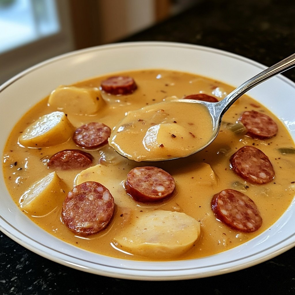 Kartoffelsuppe mit Wiener Würstchen