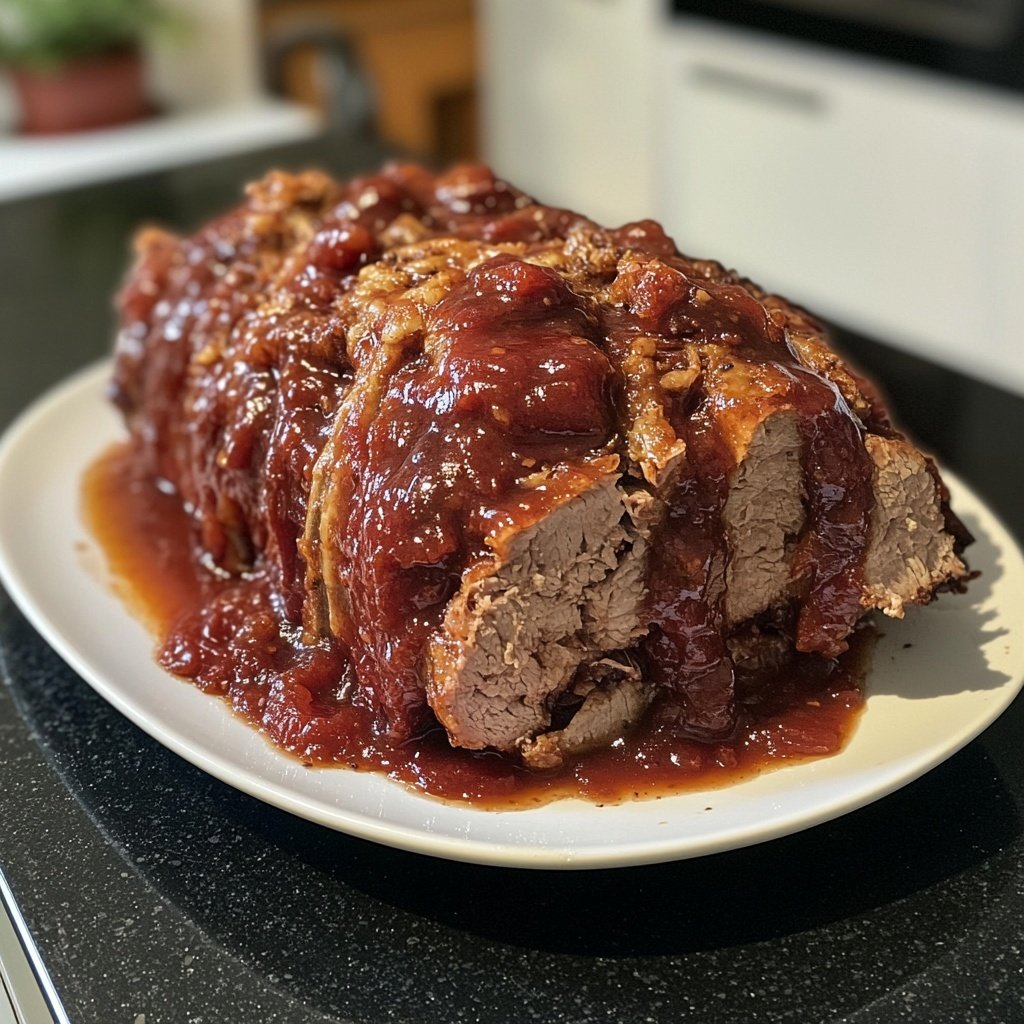 Weihnachtsbraten mit Rotweinsoße