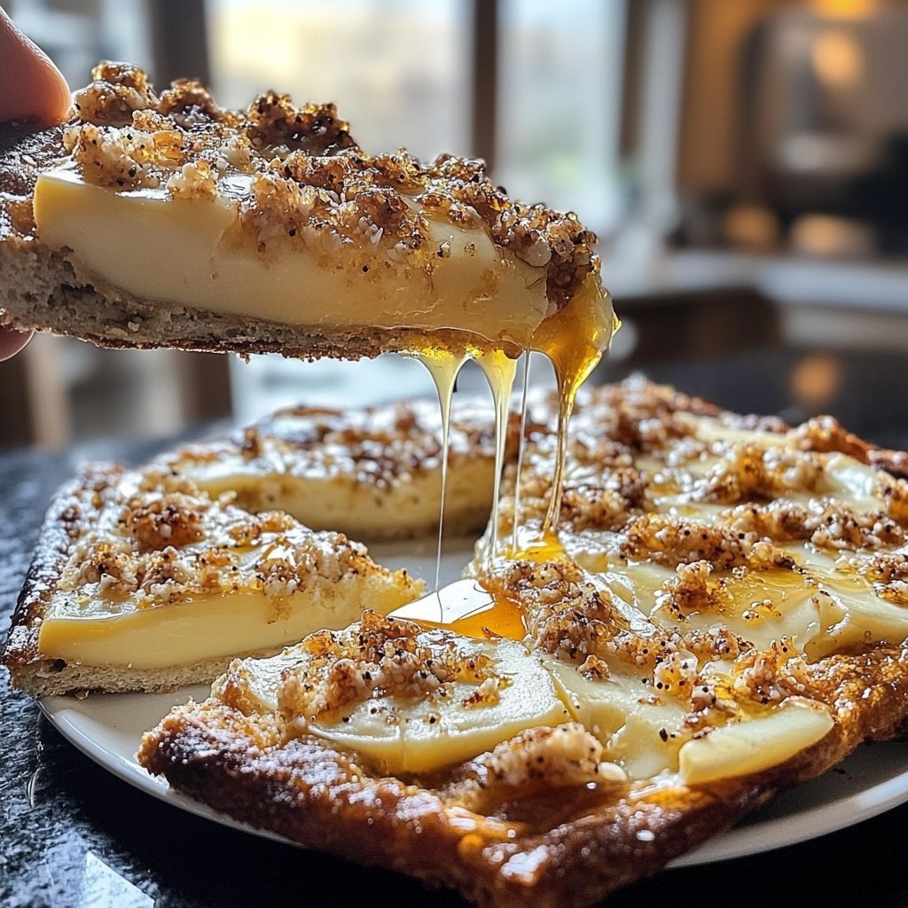 Ziegenkäsetaler mit Honig-Speck-Crumble