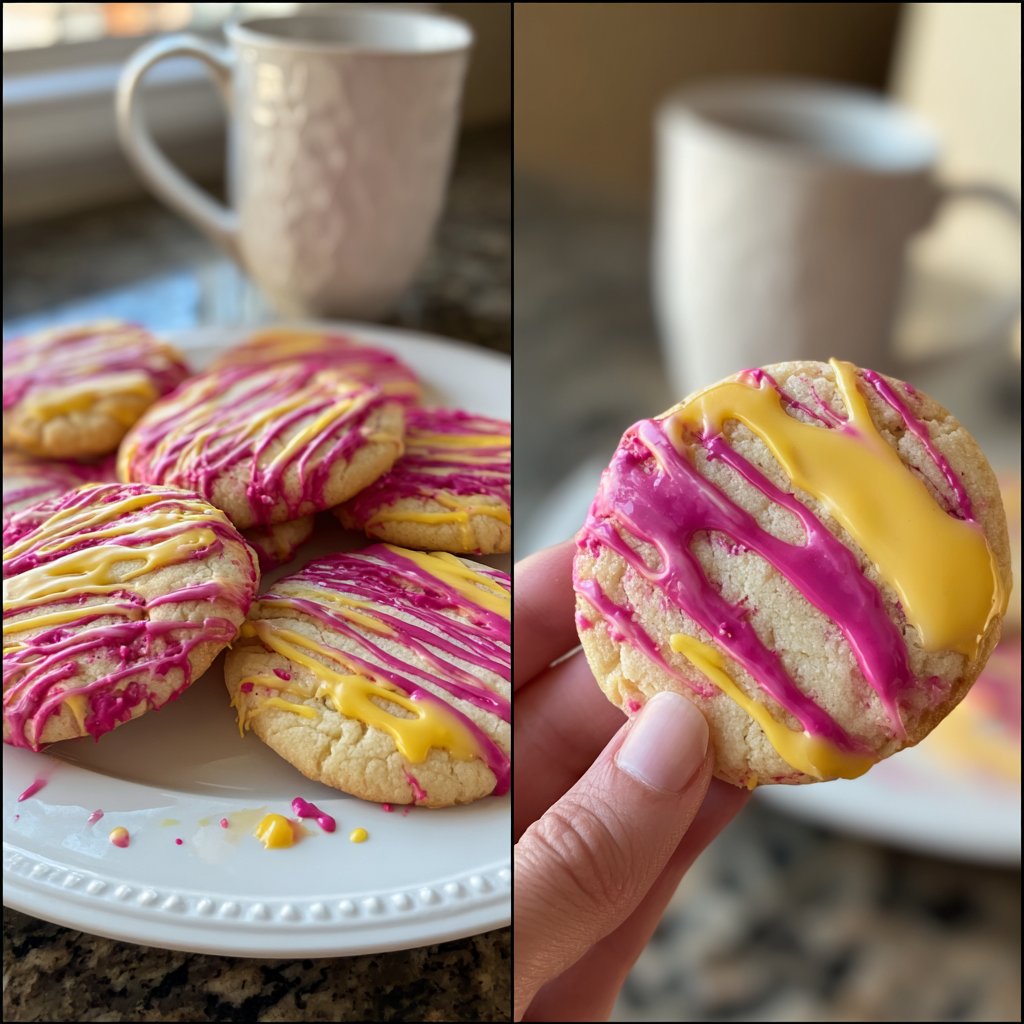 Himbeer-Zitronenfrühling Kekse