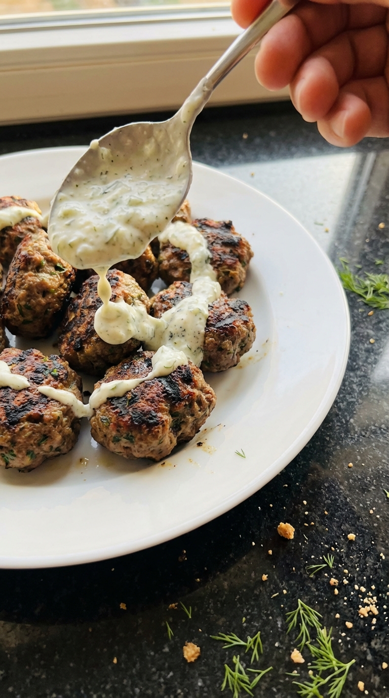 Rind Kofta mit Tzatziki