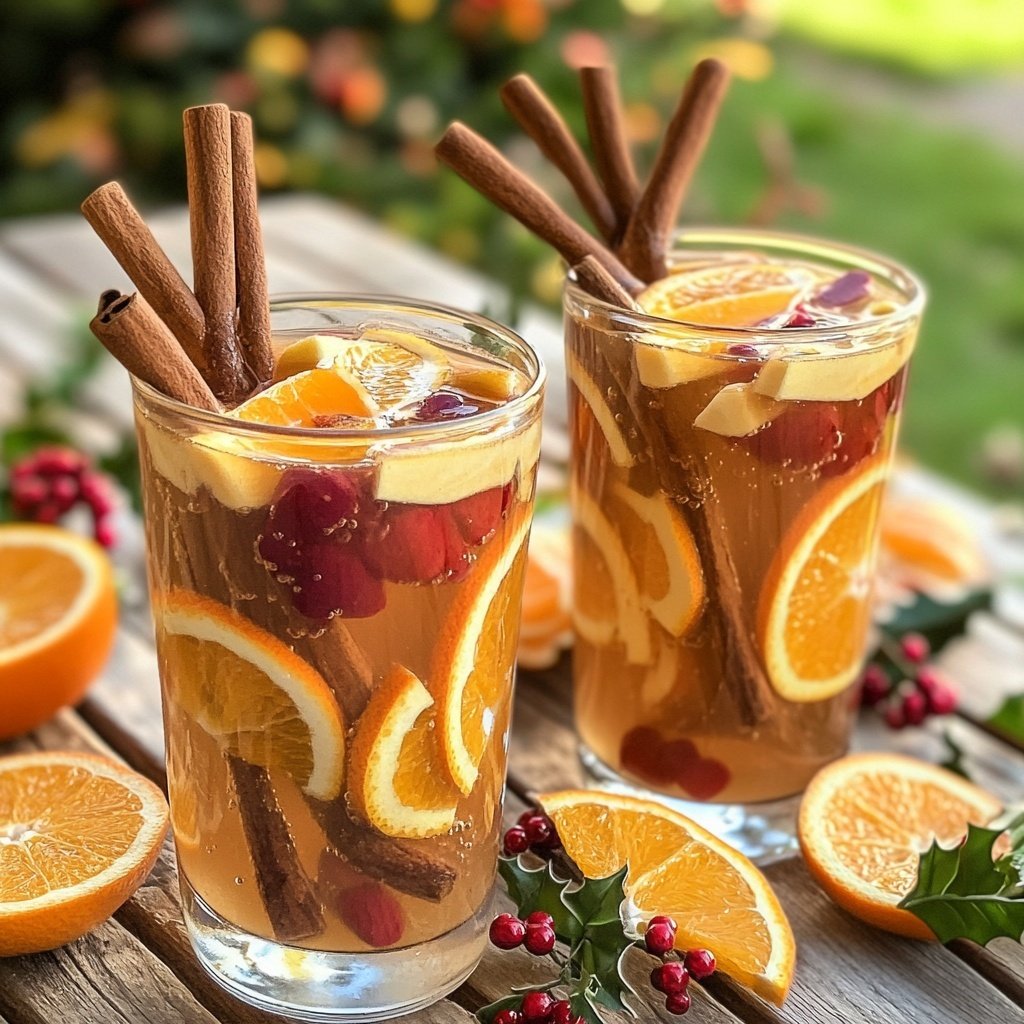 Kinderfreundlicher alkoholfreier Weihnachts-Punsch