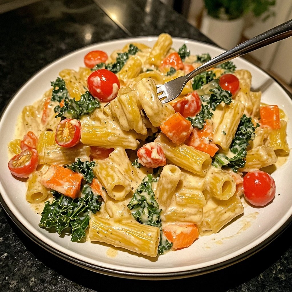 Schnelle-und-Einfache One-Pot-Pasta mit Wintergemüse