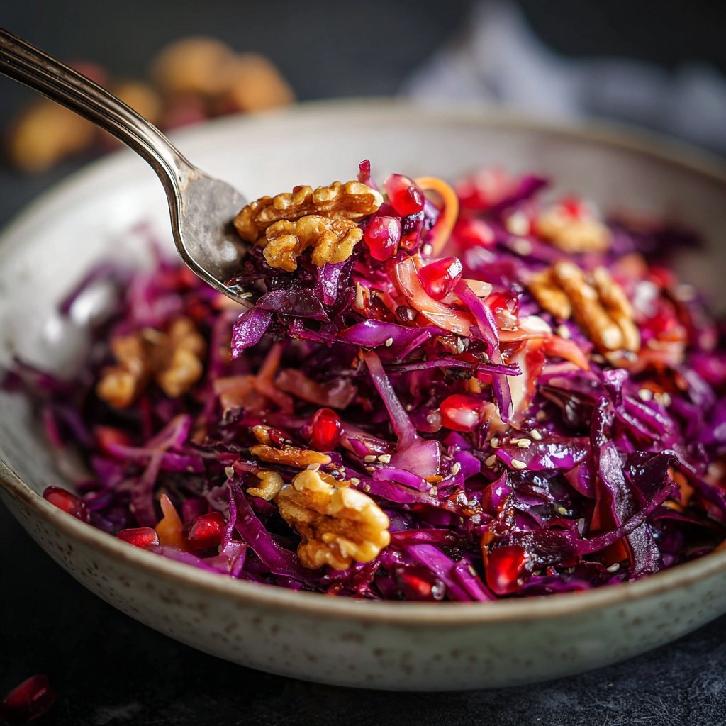 Gerösteter Rotkohl Salat | Vegan & Schnell Rezept