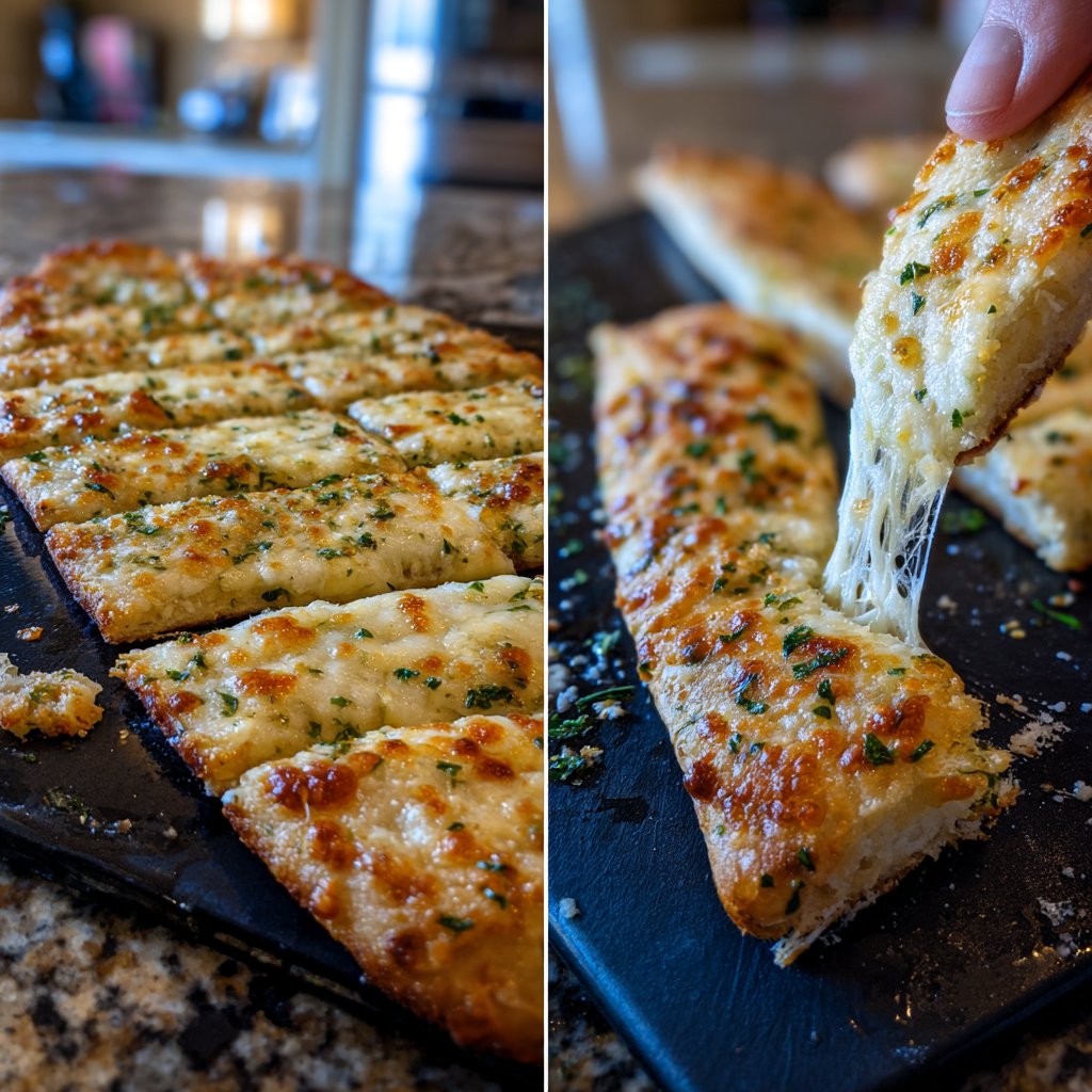 Käse Knoblauch Brotsticks