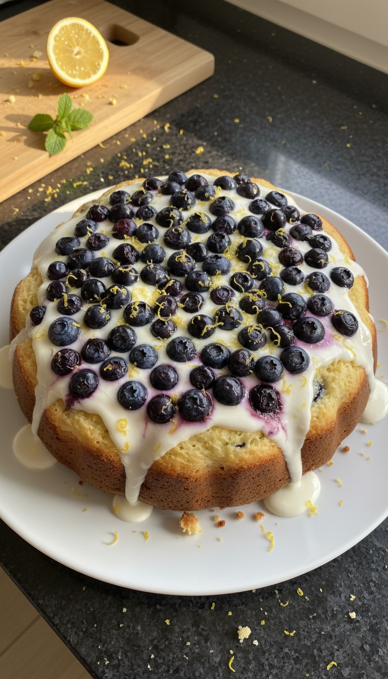 Heidelbeer Zitronen Joghurt Kuchen​