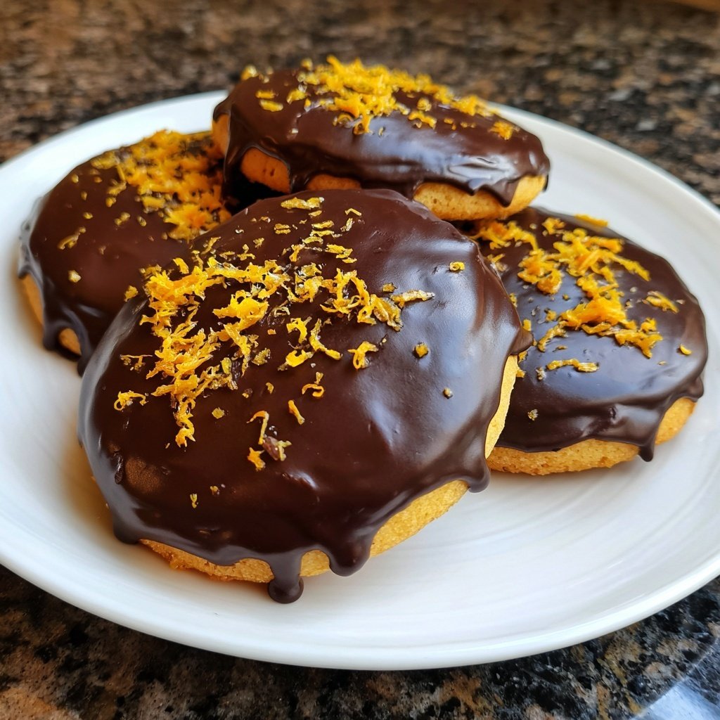 Schoko-Orange-Plätzchen mit Zartbitterschokolade​
