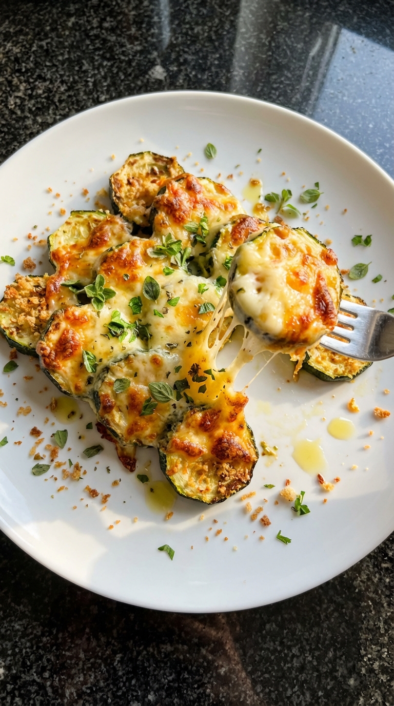 Gebackene Zucchini mit Käse