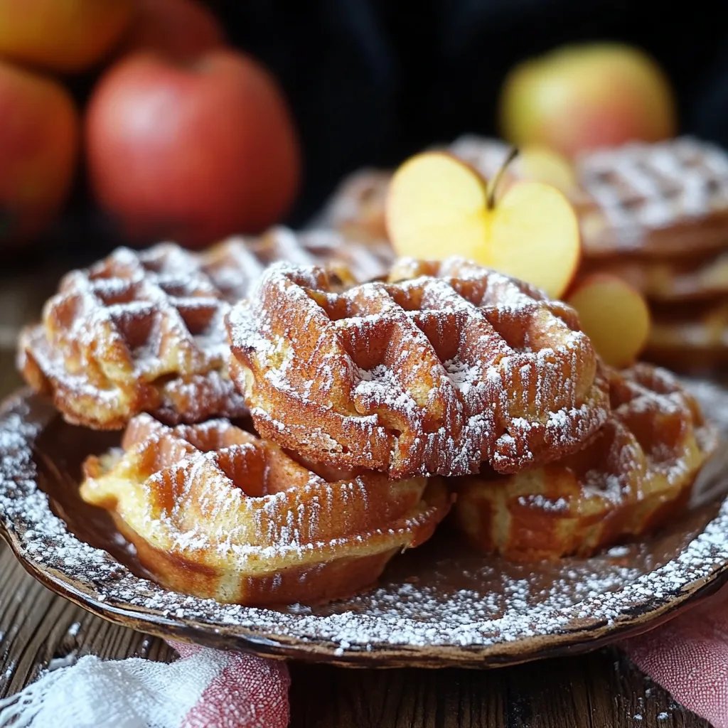 Zuckerfreie Lebkuchen Apfel Waffeln