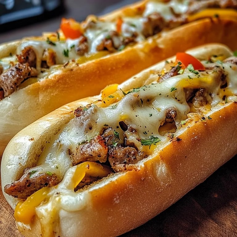 Hähnchen Cheesesteaks
