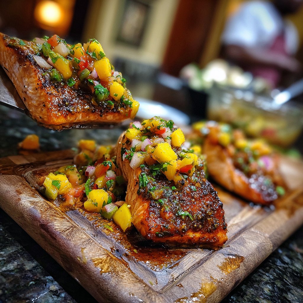 Karibischer Gewürz-Lachs-Genuss