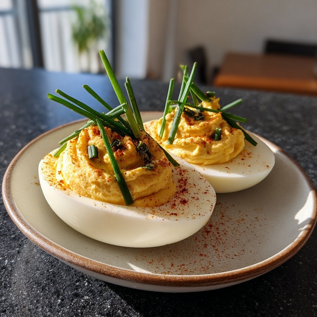 Gefüllte Eier klassisch Garnish