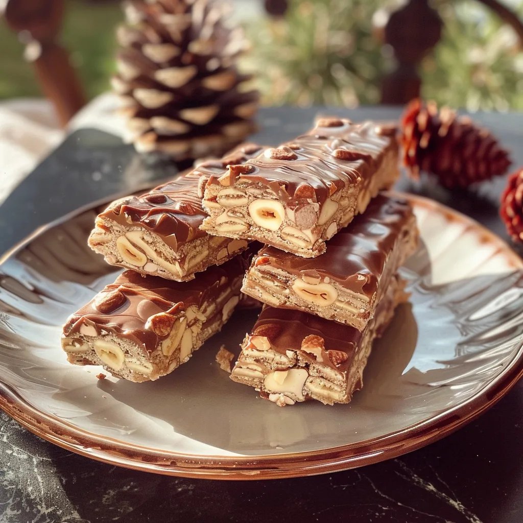 Mürbe Nougat Stangen