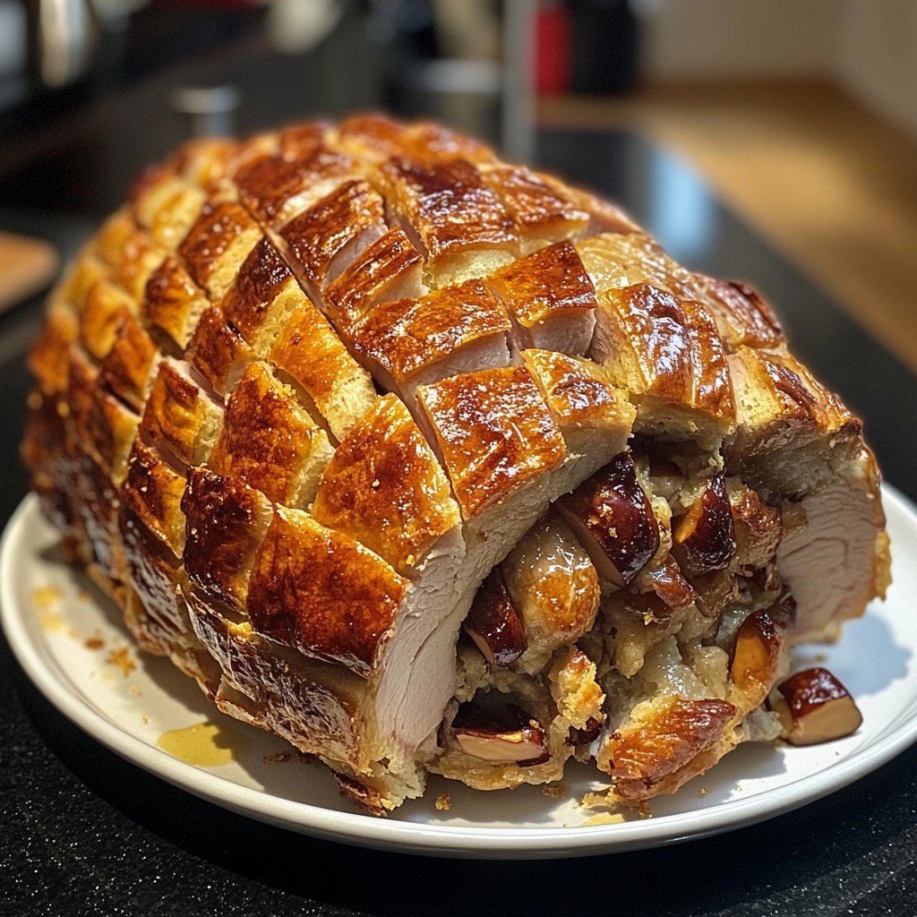 Weihnachtsgans mit Maronenfüllung