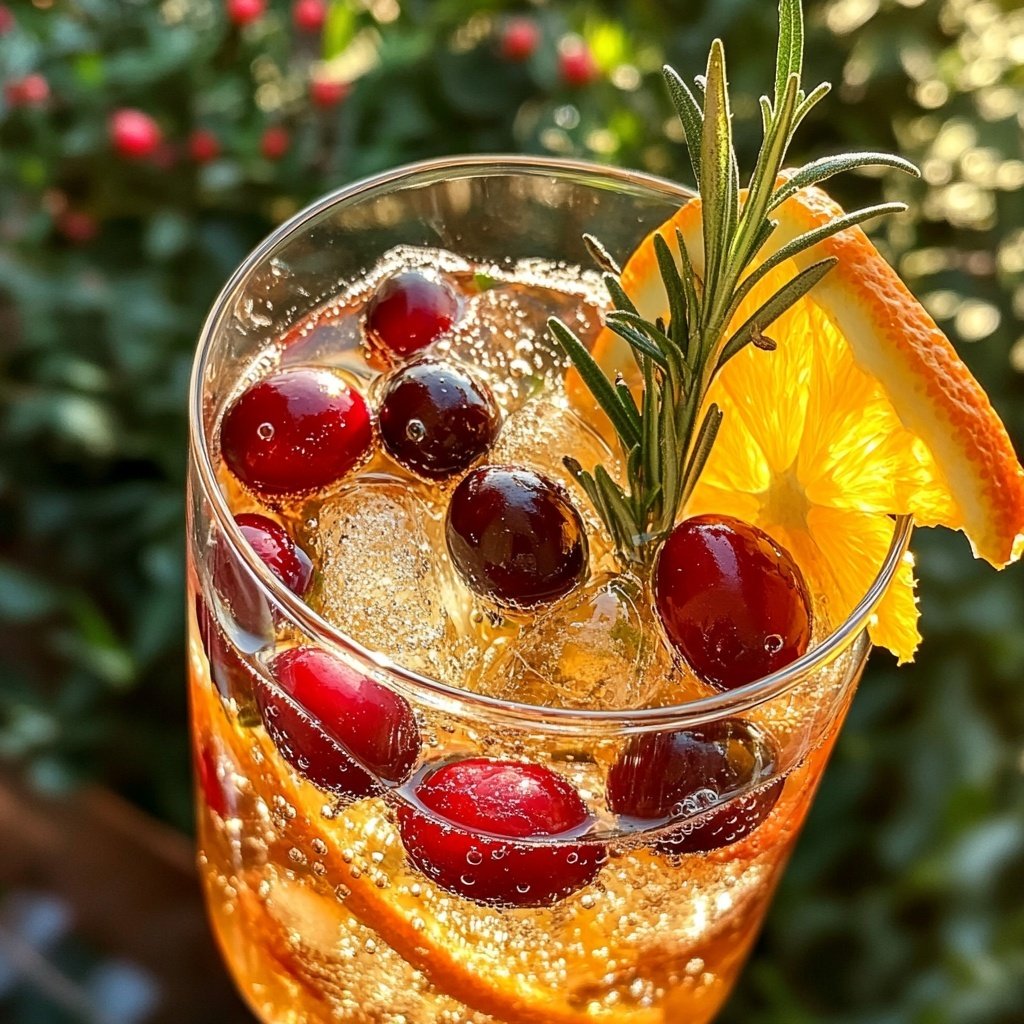 Festlicher Cranberry Winter Aperol Spritz