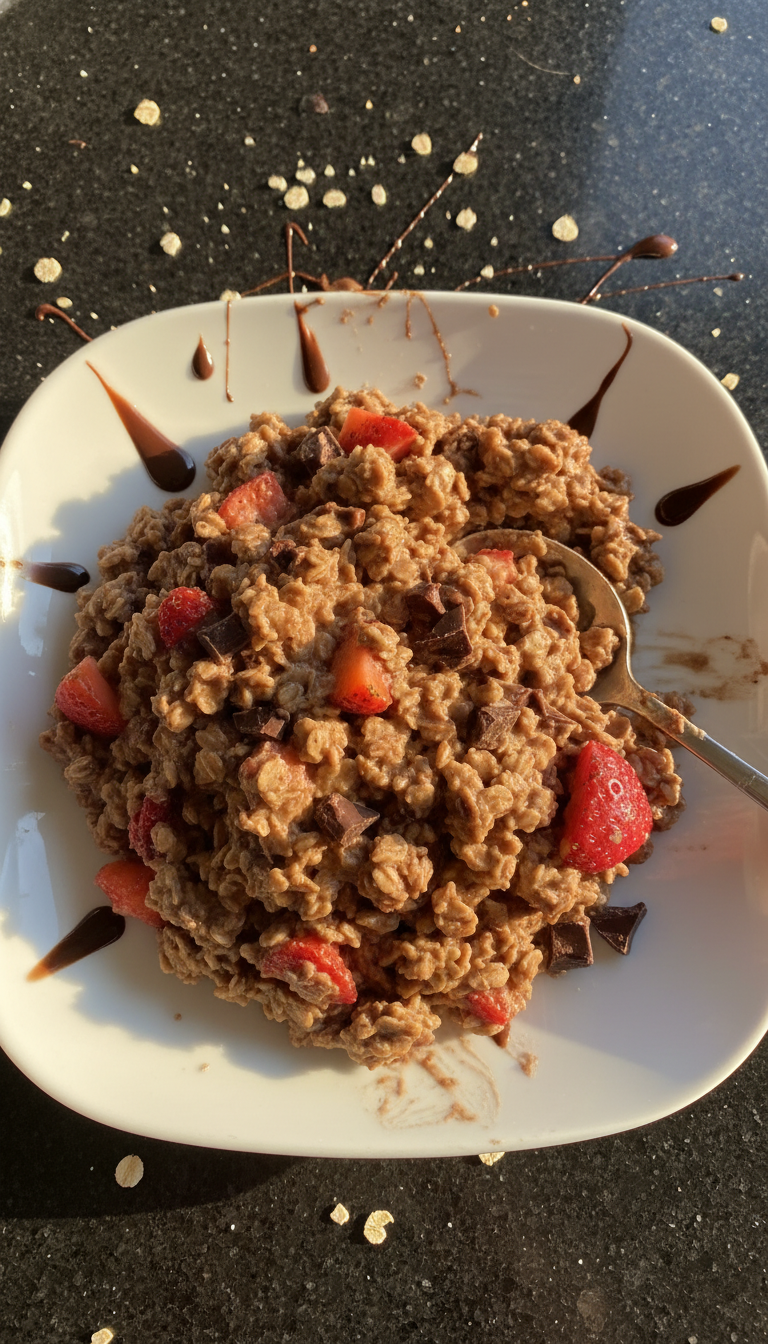 Schoko Erdbeer Overnight Oats​