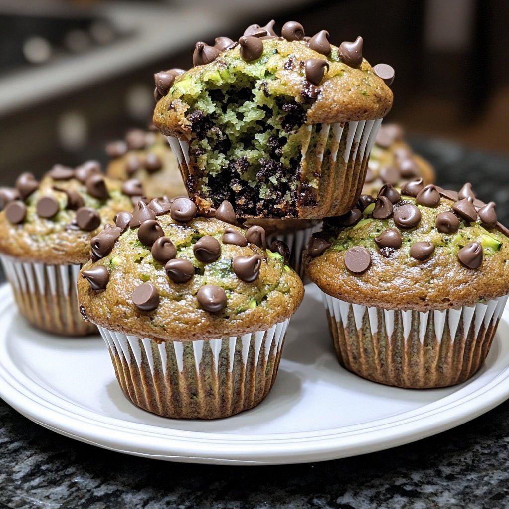 Zucchini Schoko Chip Muffins